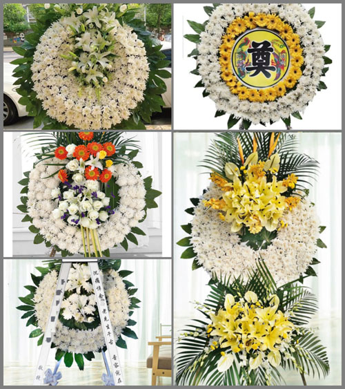 广西梧州藤县象棋镇道家村花圈速递